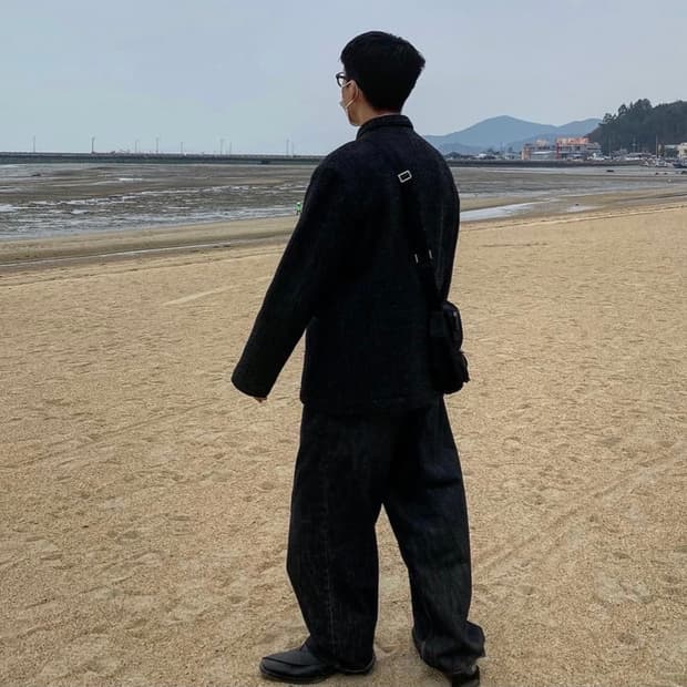 꼼데가르송 셔츠/헤링본 자켓/M