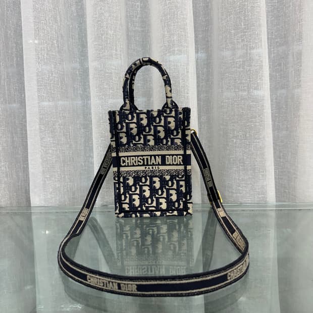 디올 오블리크 미니 북토트 폰홀더백