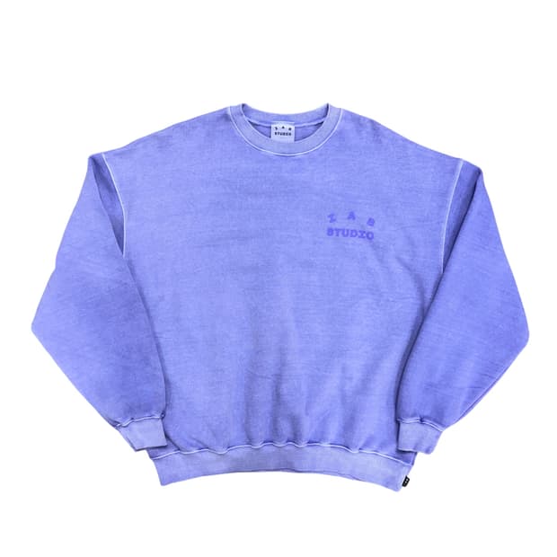 아이앱 스튜디오 피그먼트 라벤더 맨투맨(XL)