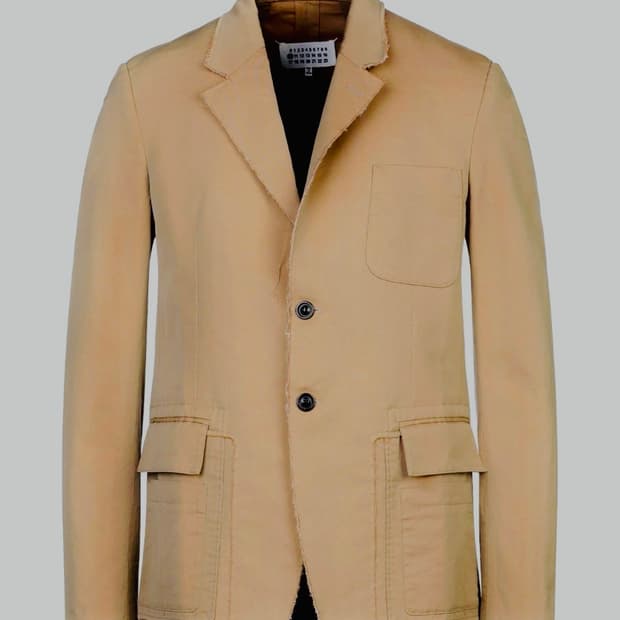 메종 마르지엘라 데미지 데끼 블레이저 자켓