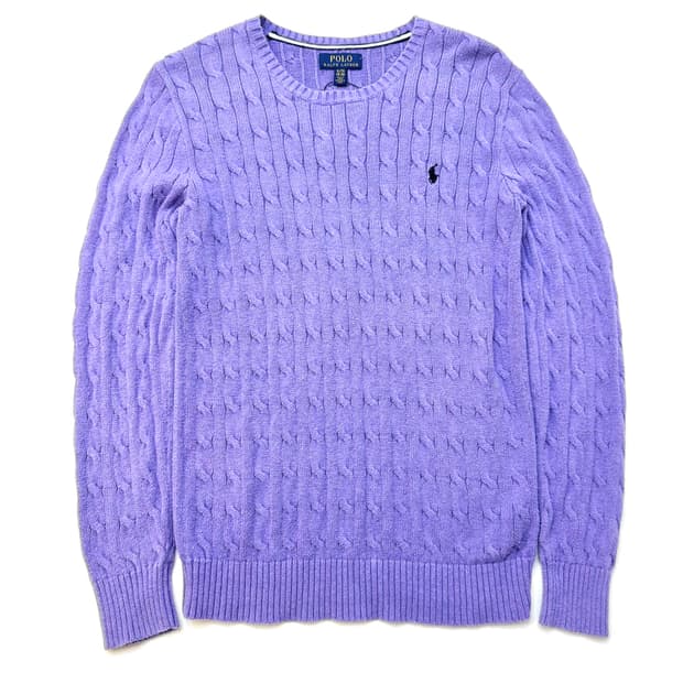 Polo 폴로 랄프로렌 라벤더색상 케이블 니트