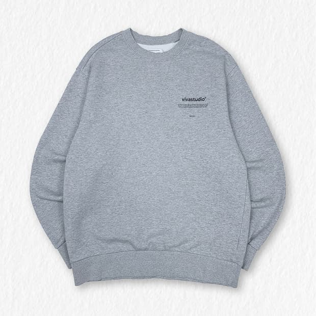 비바스튜디오 맨투맨 그레이