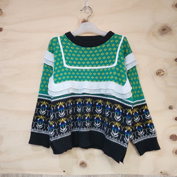 642) 여성 패턴 니트