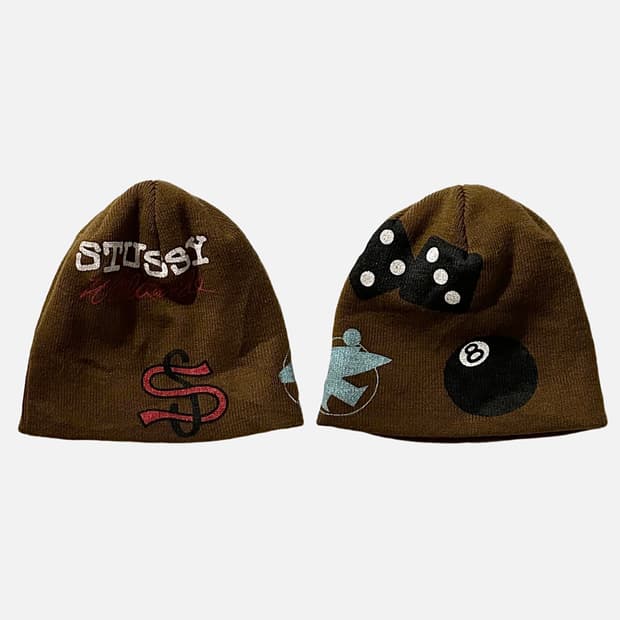 스투시 stussy Mixed Logo Skullcap 비니