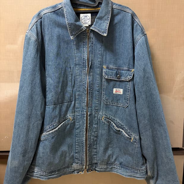 90s Edwin 에드윈 블랭킷 라이닝 데님 집업 자켓