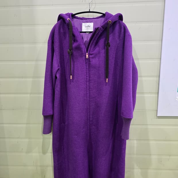 Laplaf 라플라프 퍼플 후드 코트