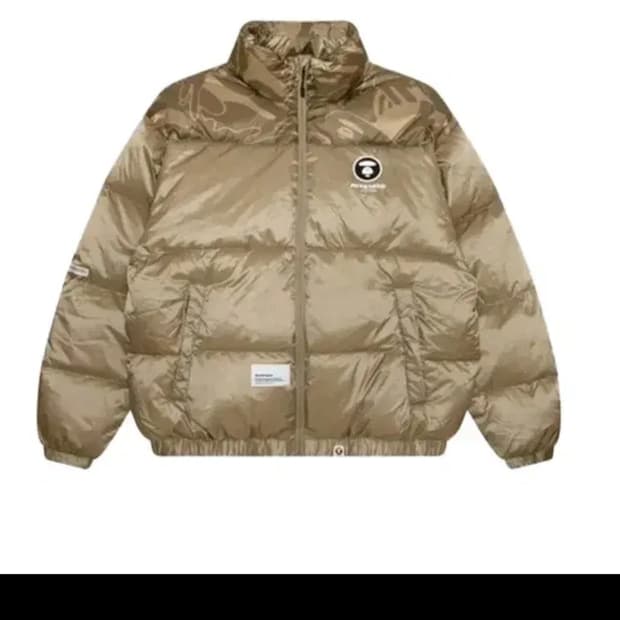 AAPE 나우 다운 패딩 다크 베이지*에이프 패딩 베이프