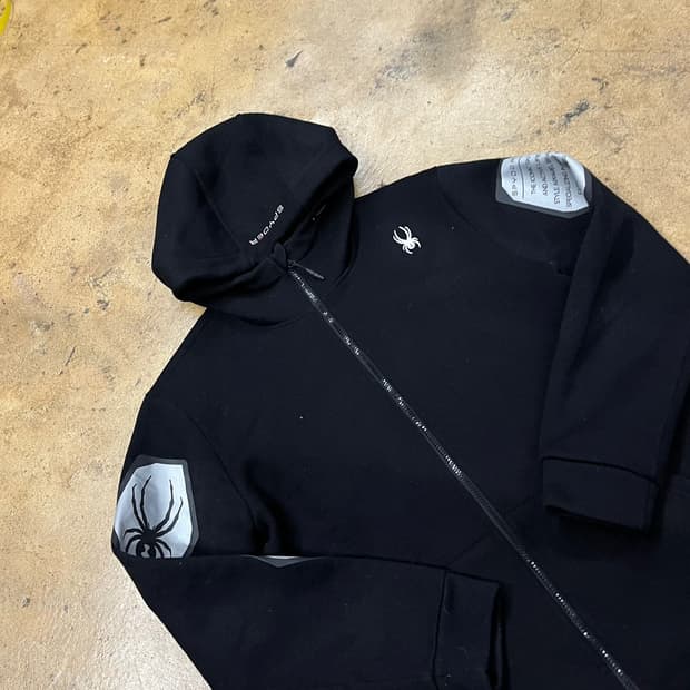 [정품/XL] 스파이더 블랙 후드집업 b10