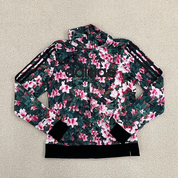 S 아디다스 플라워 트랙탑 져지 집업 0130M2