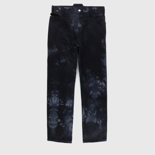 Crease-Dyed Corso Pant Black