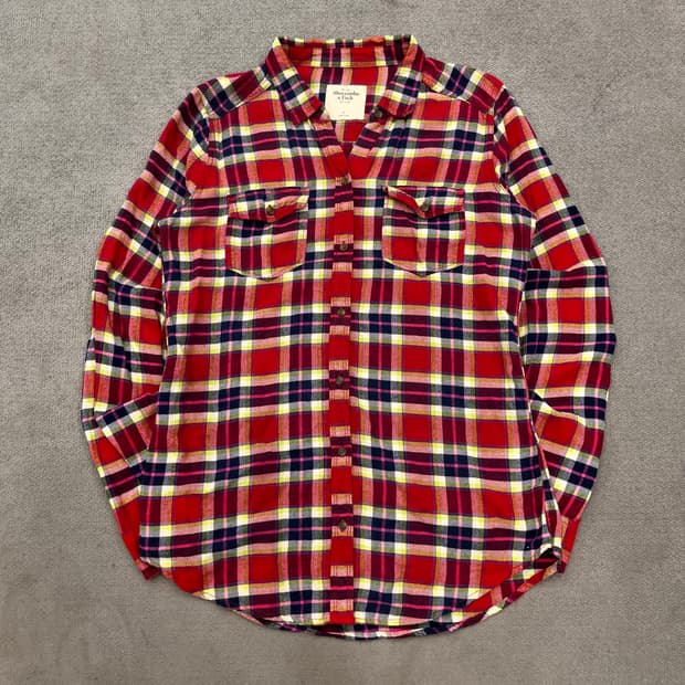 L 아베크롬비 Abercrombie & Fitch 체크 남방 셔츠