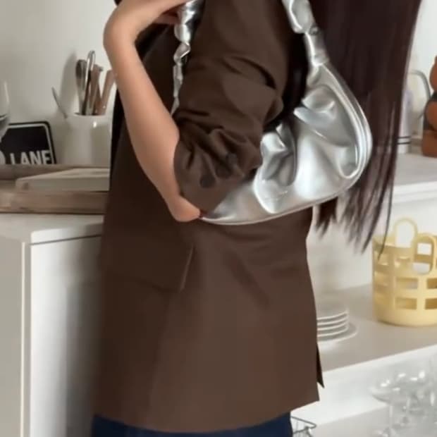 엘레깡스백 엘깡 튤립백 실버 숄더백 토트백 가방 