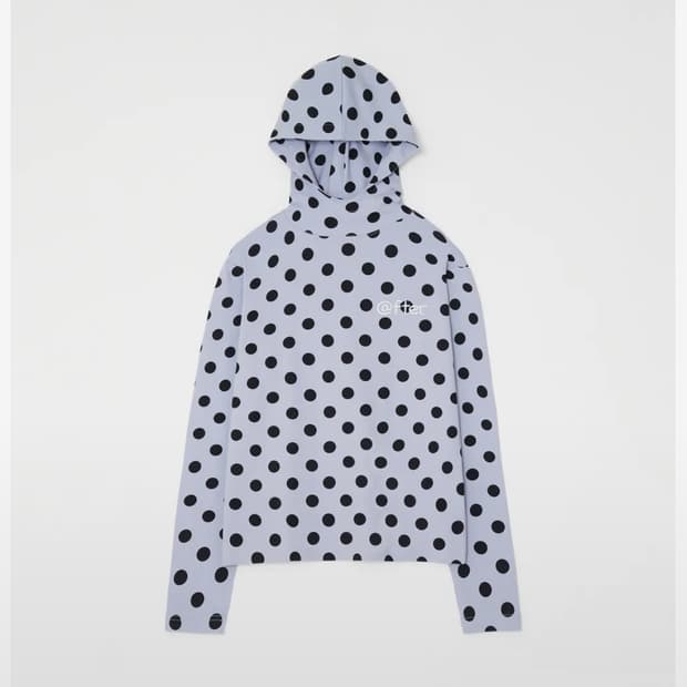 애프터누드 도트 후디(스카이)