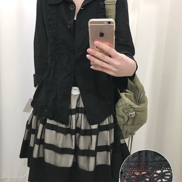 lace button jacket