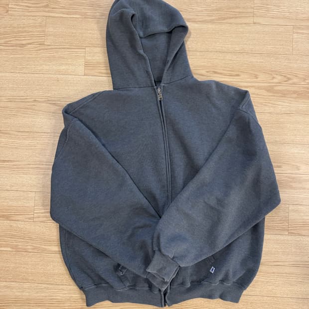 90s 러셀 후드집업 다크그레이 xxl