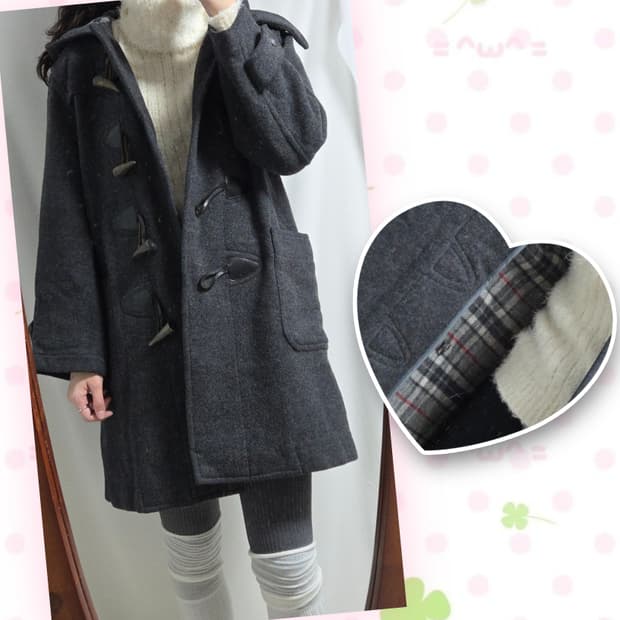 MCGREGOR 챠콜 더플 떡볶이 코트