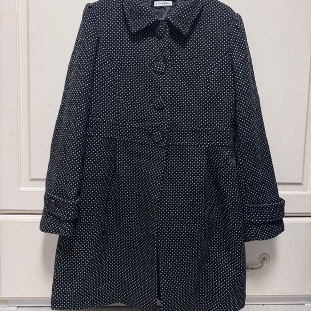 일본 빈티지 모리걸 니혼진 도트 코트