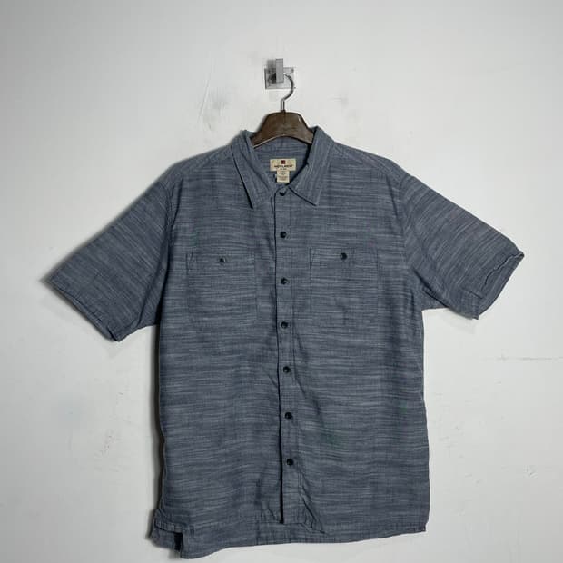 WOOLRICH 울리치 린넨 반팔 셔츠