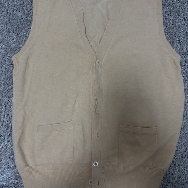 이태리제 캐시미어100프로 니트 베스트 사이즈 100