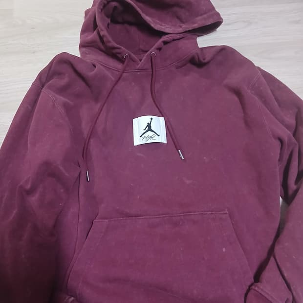 조던 에센셜 워시드 플리스 풀오버 후디& 조던 에센셜 스테이트먼트