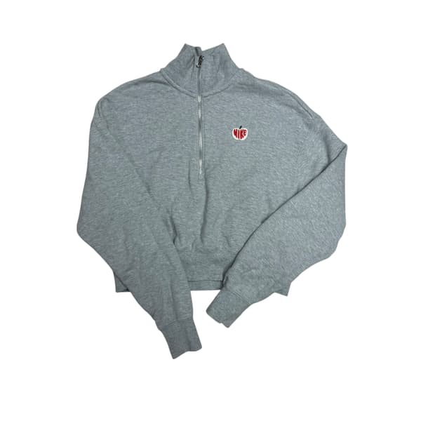 나이키 크롭 반집업