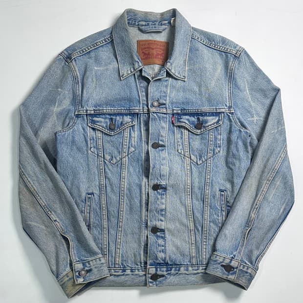 리바이스 디스트레스 데님 자켓  