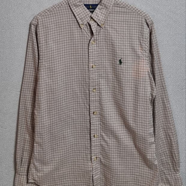 M ) 폴로랄프로렌 브라운 체크셔츠 남방