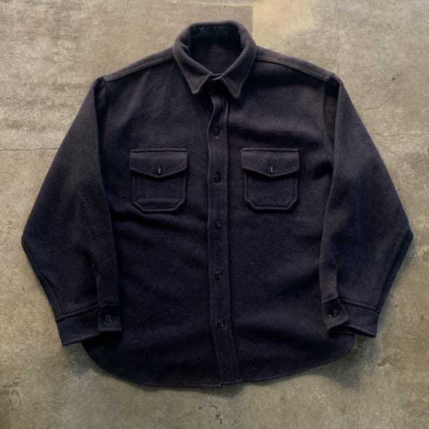 1950-60s 미 해군 울 CPO 셔츠
