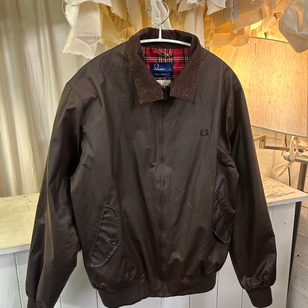 Fred perry made in England 왁스자켓