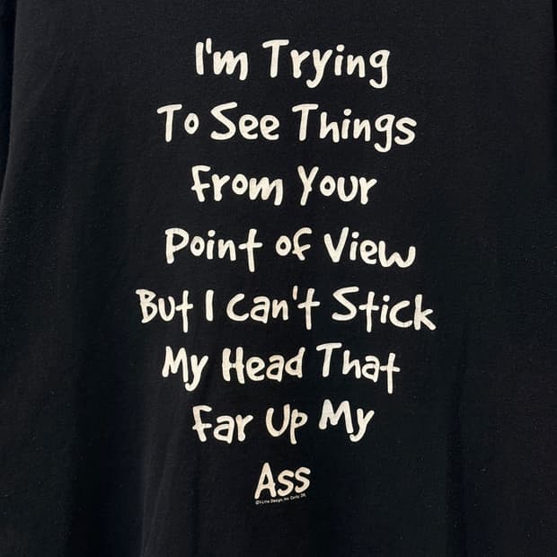 미국빈티지 패러디 메세지 티셔츠 M L