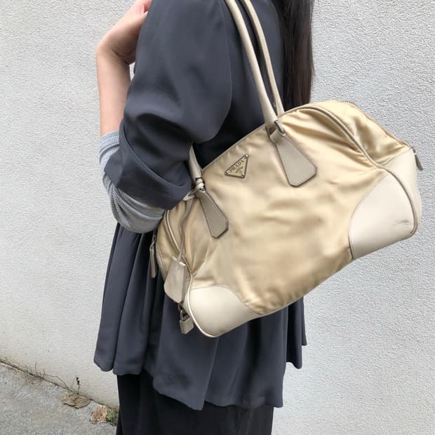 프라다 포코노 나일론 미니 보스턴