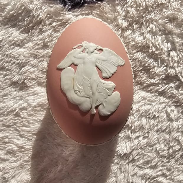 (빈티지)웨지우드 제스퍼 핑크 에그 트링킷