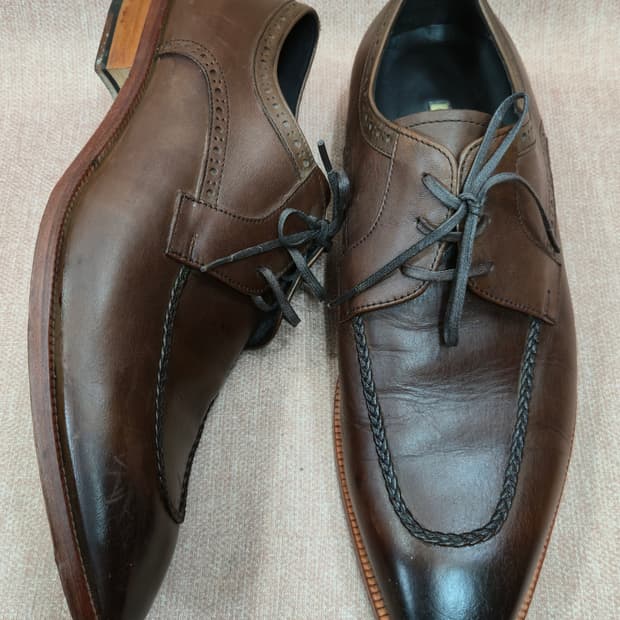 미소페 270mm- 브라운  남성용 가죽 정장 구두