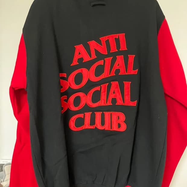 (XXL,2XL) 안티 소셜 소셜 클럽 레터맨 자켓