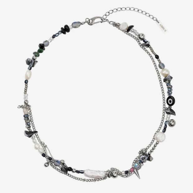 아조바이아조 Water Pearl Layered Necklace