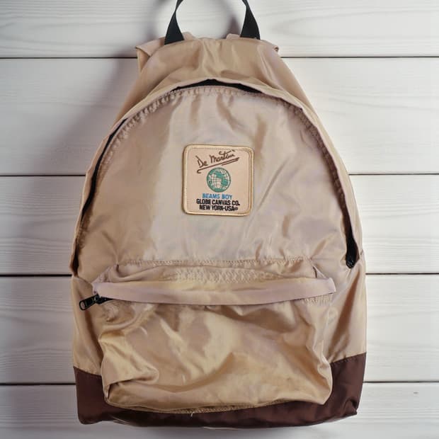 [BEAMSBOY x GLOBE CANVAS] 투톤 배색 나일론 백팩