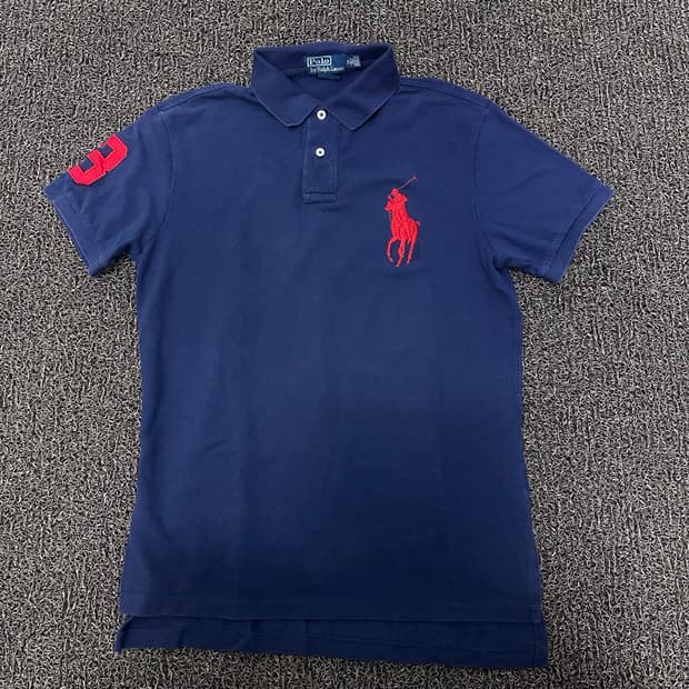 POLO 폴로 랄프로렌 빅포니 카라티 반팔티셔츠 네이비 M