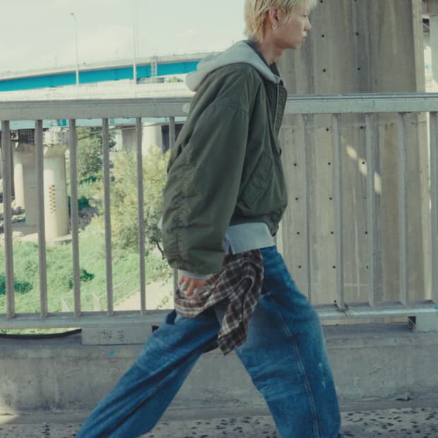 논노드 더블 포켓 재패니스 데님 미드 블루