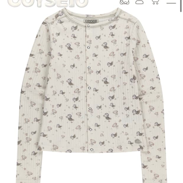 코이세이오 코튼 커들 롱슬리브 아이보리