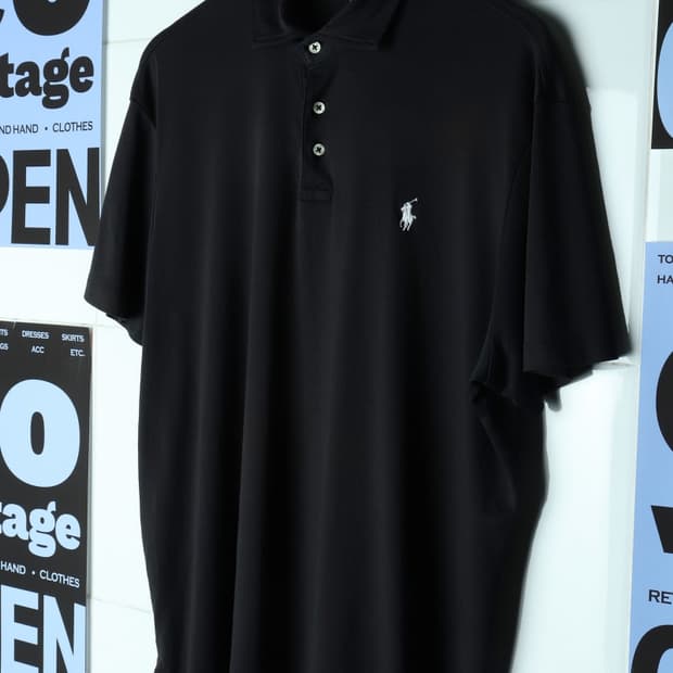 (XL-3XL) 폴로 랄프로렌 반팔 카라 티셔츠 USA 블랙-H30568