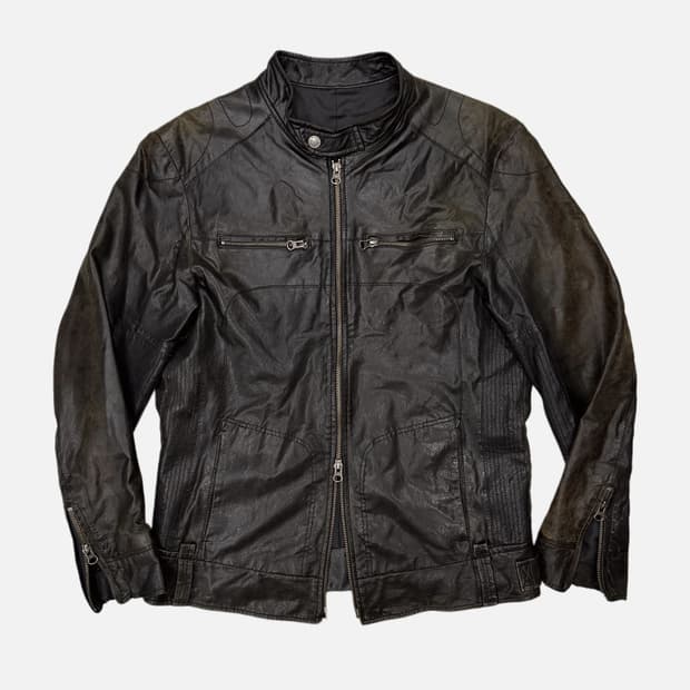 vintage lambskin leather jacket