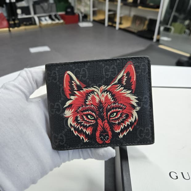 [A급컨디션]구찌 레드 울프 반지갑