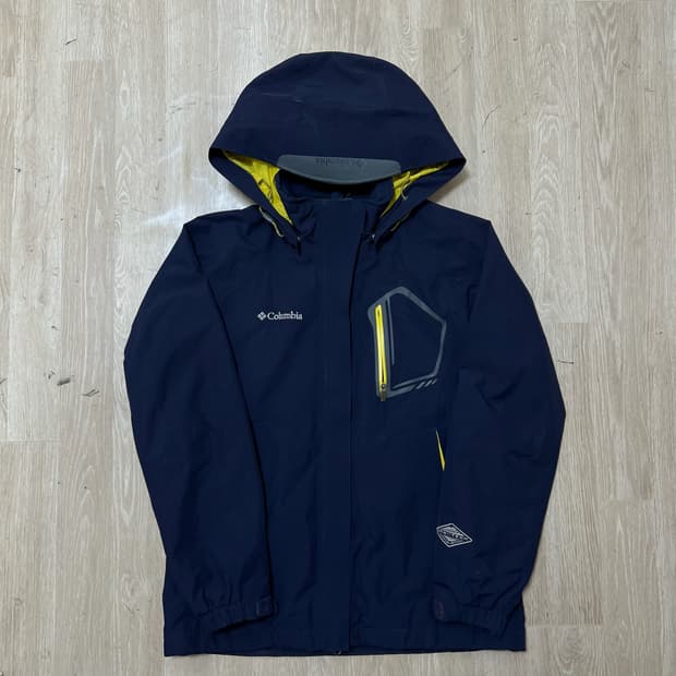 컬럼비아 옴니테크 후드 바람막이 자켓 S/90 