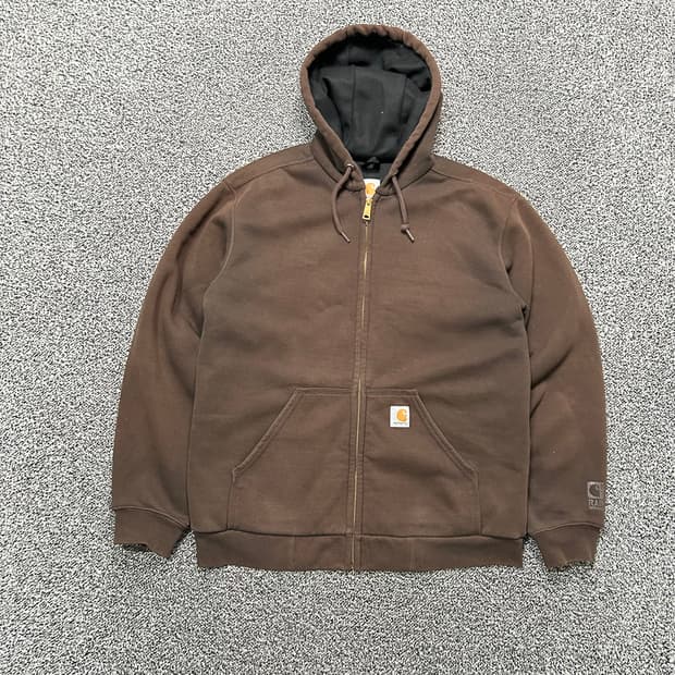 칼하트(Carhartt) 써멀후드집업 브라운