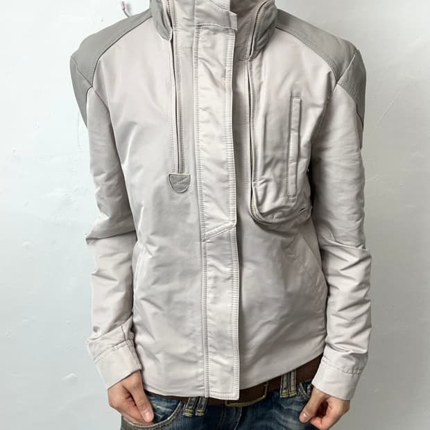 Solid Homme Lambskin Panelled Technical 