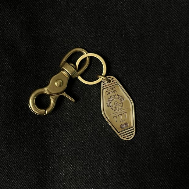 빈티지 올드스쿨 황동(Brass) 호텔키링