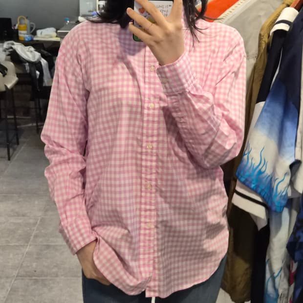 [NO.9] 폴로 핑크 체크 셔츠