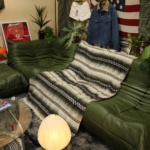 70s TLAXCALA Mexican Blanket Rug