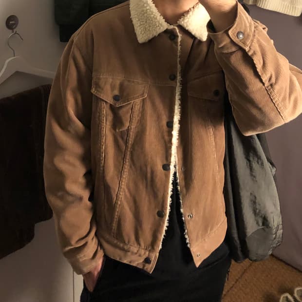 시오타 코듀로이 자켓