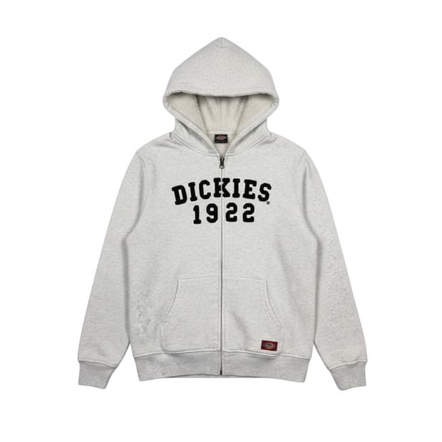 (160) 디키즈 키즈/우먼스 보아플리스 후드집업 라이트그레이